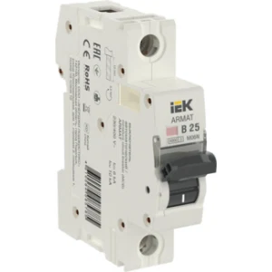 IEK ARMAT Автоматический выключатель M06N 1P B 25А - AR-M06N-1-B025 IEK ARMAT Автоматический выключатель M06N 1P B 25А - AR-M06N-1-B025