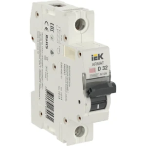 IEK ARMAT Автоматический выключатель M10N 1P D 32А - AR-M10N-1-D032 IEK ARMAT Автоматический выключатель M10N 1P D 32А - AR-M10N-1-D032