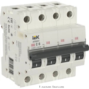IEK ARMAT Автоматический выключатель M10N 4P C 6А - AR-M10N-4-C006 IEK ARMAT Автоматический выключатель M10N 4P C 6А - AR-M10N-4-C006