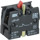 IEK Контактный блок 1р для серии LAY5
