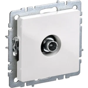 IEK BRITE Розетка TV проходная РТВ10-0-БрБ белый - BR-A10-P-K01 IEK BRITE Розетка TV проходная РТВ10-0-БрБ белый - BR-A10-P-K01
