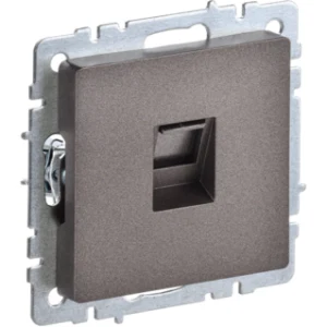 IEK BRITE Розетка компьютерная RJ45 кат.5E РК10-БрТБ темная бронза - BR-K10-1-K45 IEK BRITE Розетка компьютерная RJ45 кат.5E РК10-БрТБ темная бронза - BR-K10-1-K45
