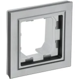 IEK BRITE Рамка 1-местная IP44 РУ-1-БрС-44 сталь