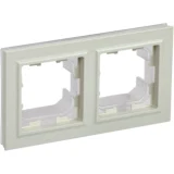 IEK BRITE Рамка 2-местная IP44 РУ-2-БрКр-44 бежевый
