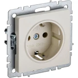 IEK BRITE Розетка 1-местная с заземлением без защитных шторок 16А РС11-1-0-БрКр бежевый
