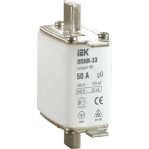 IEK Плавкая вставка предохранителя ППНИ-33 габарит 00 16А - DPP10-016 IEK Плавкая вставка предохранителя ППНИ-33 габарит 00 16А - DPP10-016