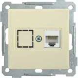 IEK Розетка компьютерная РК10-1-Б RJ45 Cat5e BOLERO кремовый