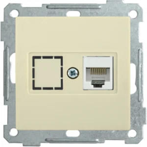 IEK Розетка компьютерная РК11-1-Б RJ45 Cat6 BOLERO кремовый - EKB16-01-K33 IEK Розетка компьютерная РК11-1-Б RJ45 Cat6 BOLERO кремовый - EKB16-01-K33
