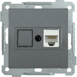 IEK Розетка компьютерная РК11-1-Б RJ45 Cat6 BOLERO антрацит - EKB16-01-K95 IEK Розетка компьютерная РК11-1-Б RJ45 Cat6 BOLERO антрацит - EKB16-01-K95