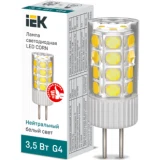 IEK Лампа светодиодная CORN капсула 3,5Вт 230В 4000К керамика G4
