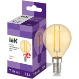 IEK Лампа светодиодная G45 шар золото 7Вт 230В 2700К E14 серия 360°