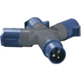 IEK Адаптер трехлучевой ССИ-1013 2P+PE 16А 200-250В IP44