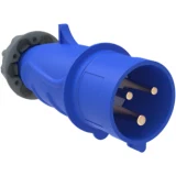 IEK Вилка переносная ССИ-013 16А-6ч/200-250В 2P+PE IP44 MAGNUM